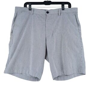 Banana Republic‎ Aiden Short Mens Size 36 Striped Flat Front Casual Shorts
